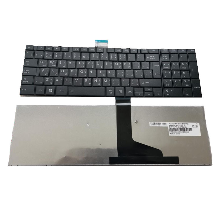 Tastiera Laptop QWERTY UK Per Toshiba Satellite C850-19D &ndash; Nuova, Nero Opaco
