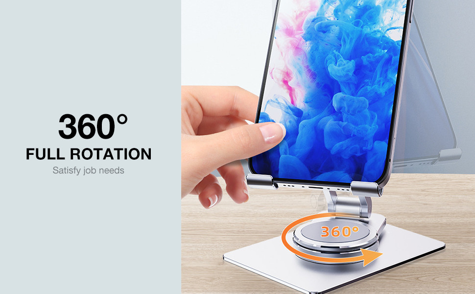 MOBILE ROTATING STAND 360 DEGREES ALUMINUM