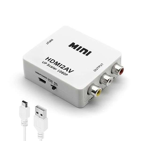 CONVERTER MINI HDMI TO AV     HD VIDEO - HDMI TO AV